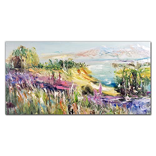 Toile paysage de montagne 120x60cm pour créer un salon style chalet chaleureux