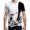 LAIDIPAS Unisex 3D Pattern Printed Casual Short Sleeve T-Shirts Tees - White - XL #1
