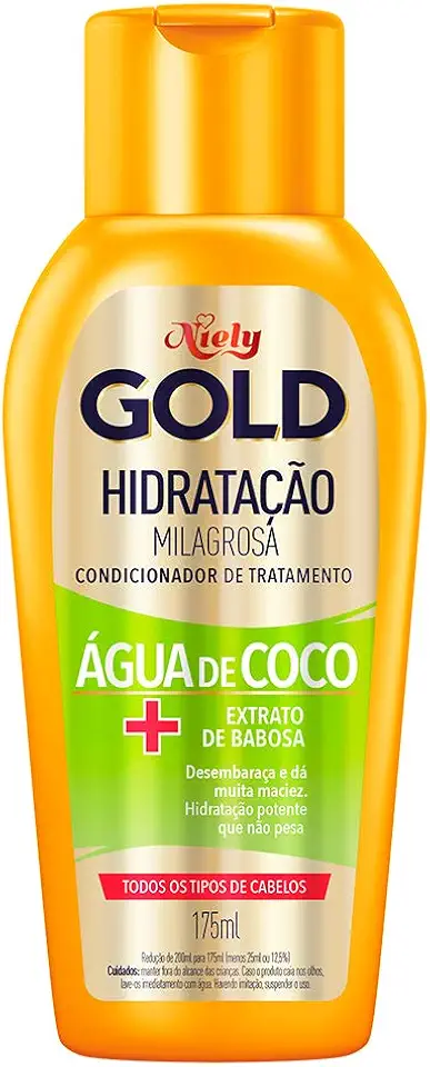 Condicionador Niely Hidratação Água de Coco, 200ml, Niely