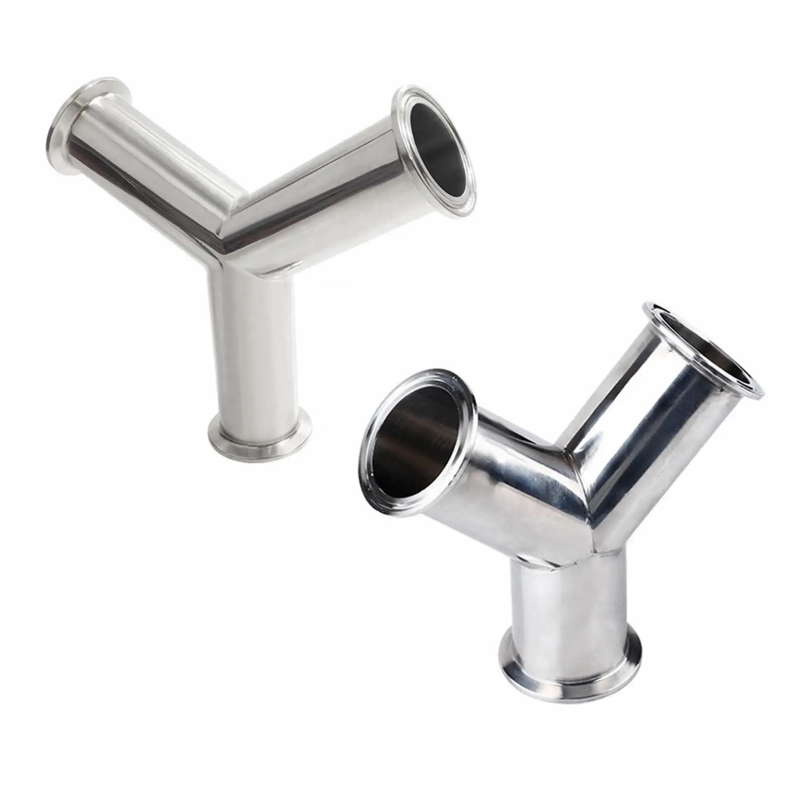 Pqysmvvg One Color Ferrule O.d 50.5Mm 64Mm 77. 91Mm 106Mm 119Mm Tri Clamp Equal 3 Ways Y 304 Stainless Steel Pipe Fitting(76Mm (3 In. Tc))