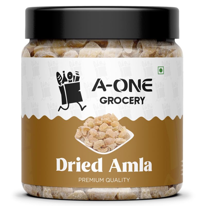 A-ONE GROCERY Dried Amla Candy 250gm | Organic Dry Indian Gooseberry Fruit Mouth Freshener Without Added Sugar Or Preservatives | Rich in Vitamin C & Antioxidants | Immunity Booster