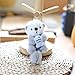 Gray Otter Keychain Charm & Bag Charm - Adorable Keychain Ring for Bags Otter stuff - for Men Women Animal Lovers