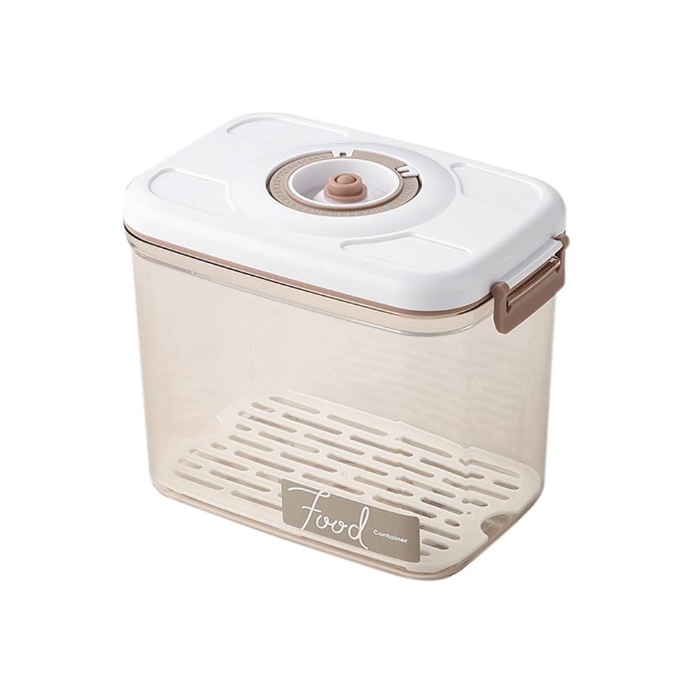 Flaroey Grain Kitchen High-Capacity Food Storage Container Vacuum Preservation Box Sealed Box Miscellaneous Storage Box 2.7L