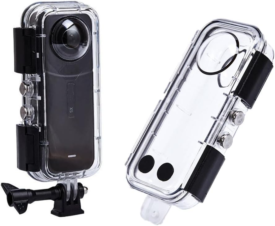 45M Diving Case for Insta 360 X5 Dive Case Waterproof Housing Cover for Insta 360 X5 Invisible Underwater Dive Shell Accessories (glass)