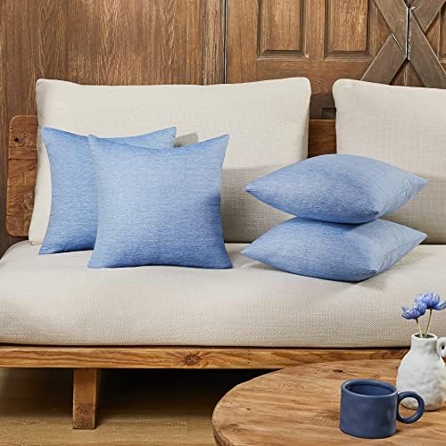 Deconovo Pillow Covers ONLY, Set of 4, 18x18 Inch Decorative Thro...