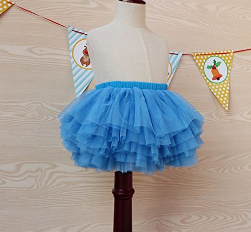 Image of Tutu Skirt for Baby Girl Toddler 6 Layered Tulle Skirts 1-8T