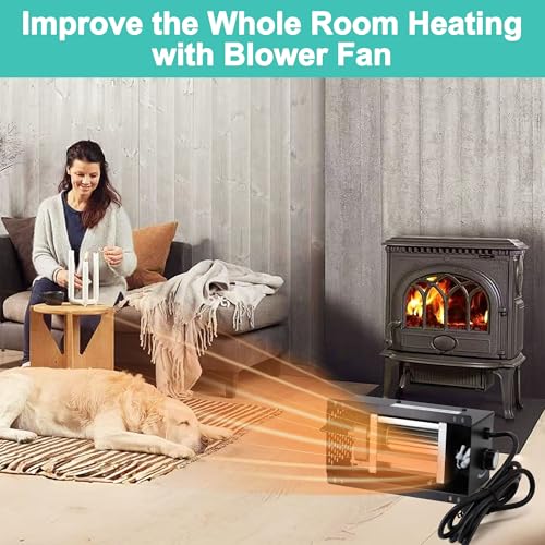 Hipoilk S31105 Wood Stove Blower for GHP Group, Monessen/Majestic (MHSC Brands), Majestic Dutchwest Windsor, CFM US Century Plate Steel Freestanding Wood Stove Fireplace