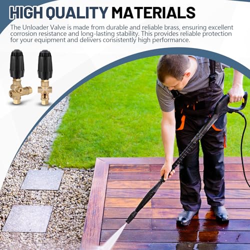 Threlaco 1 Pack Vrt3-310 Pressure Washer Unloader Valve, Black Spring, 10.5 Max Gpm (40 L/min), 3/8" F Outlet, 4500 Psi by Threlaco - Image 5