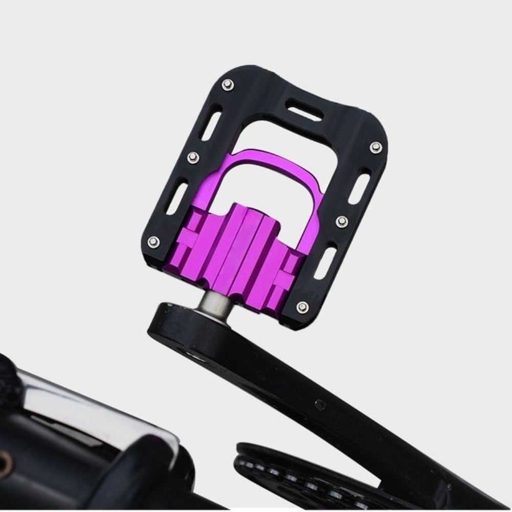 Honseadek Pedales de bicicleta plegables de 9/16 pulgadas, aleación de aluminio con rodamientos sellados, diseño de plegado rápido para bicicletas Brompton y plegables, antideslizantes para