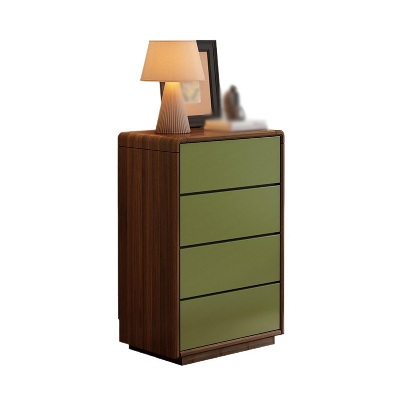 Dh2yjnbf3 Bedroom Retro Wooden Drawer Cabinet 4-Drawer Dressers Bedroom Storage For Closet, Hallway Storage Organizer(Small)