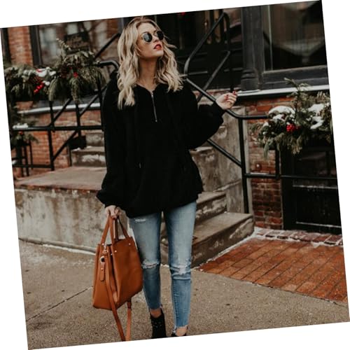Chaqueta sudadera capucha mujer abrigo manga larga cremallera cómoda 6