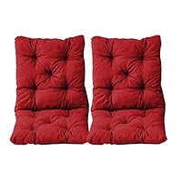 Cuscino Da Esterno Con Schienale - 100x98x8cm Rosso - Cotone E Poliestere Per Giardino - Foto 7
