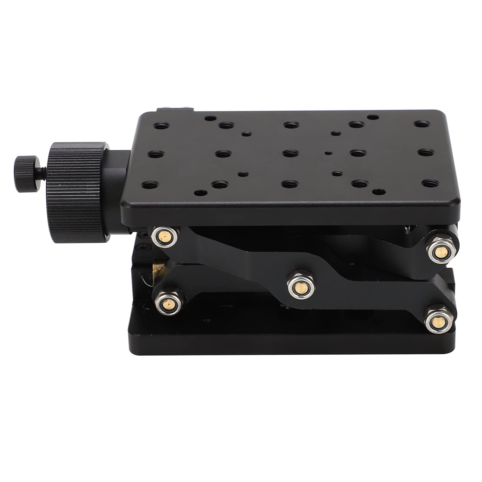 Plateau Linéaire Axes Z Table Réglage Manuel Alliage Aluminium Mouvement Fluide 60mm pour Microscopes Équipement Optique Précision Labo Ingénierie