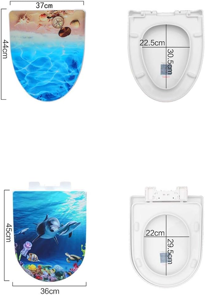 Toilet Cover Thickened Descending PP Double-layer Vintage Adult Children Universal Plate