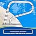 Sturdy Pool Safety Handrails 304 Stainless Steel Swimming Pool Handrail for Inground Pools, 31.9