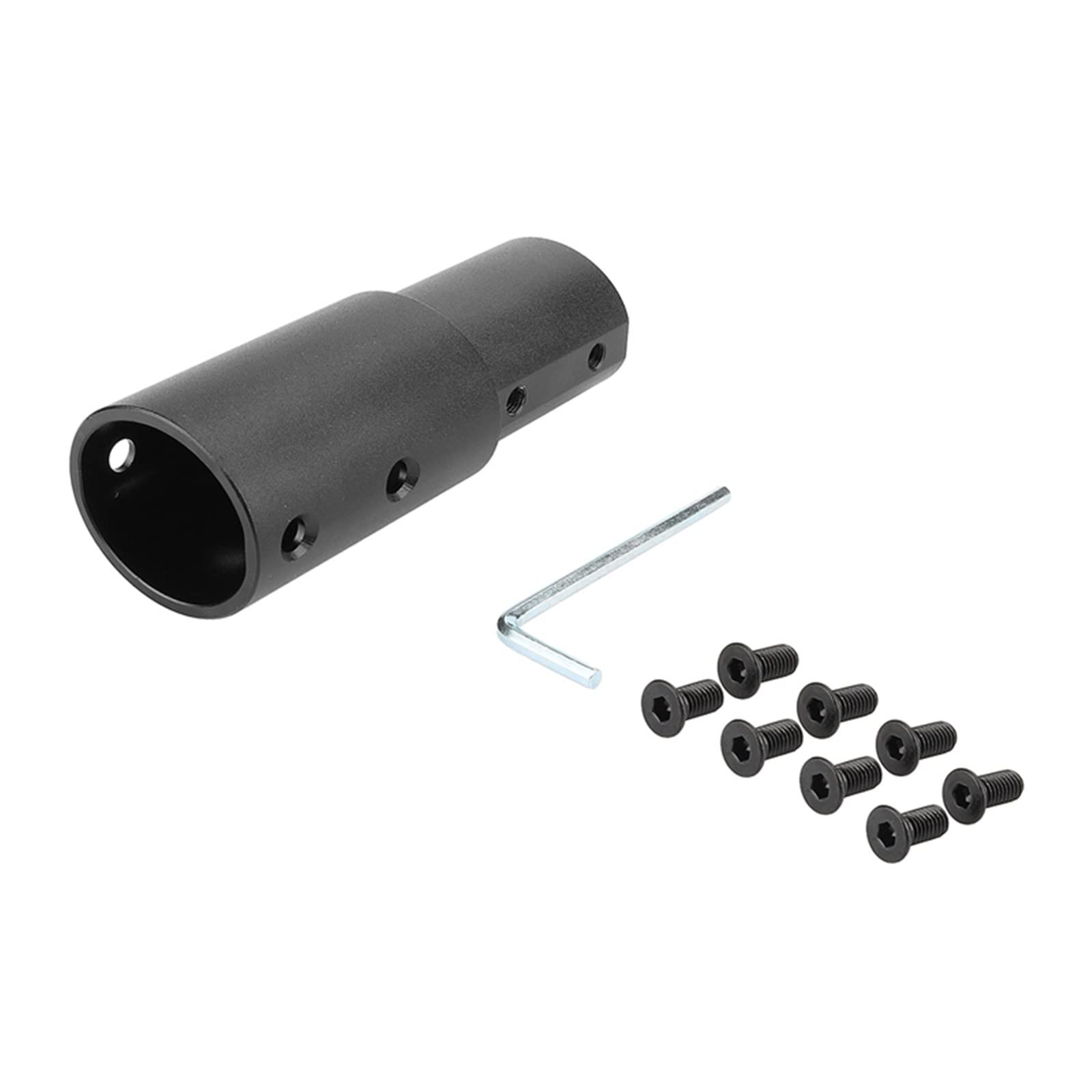 YYDStes Aluminium Alloy Pole Raiser Fit For Xiaomi Fit For M365 1S Pro Pro2 Essential Lite Electric Scooter Adjustable Extension Pole Accessories (Color : Black)