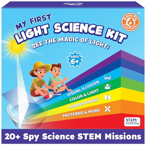 Image of Butterfly EduFields Light & Optics Science Kit for Kids | Ages 6-12