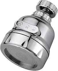 Bico Arejador Articulado Cromado Para Torneira Pia Bico Móvel Giratório Flexível 360 graus Triplo Jato Chuveirinho