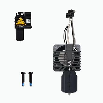 Bamboo Original P1P Hotend P1S Hardened Steel Hotend Kit Set with Fan, Complete Hot End Kit Assembly for Bambu LAB P1S,P1P 3D Printer 0.8MM