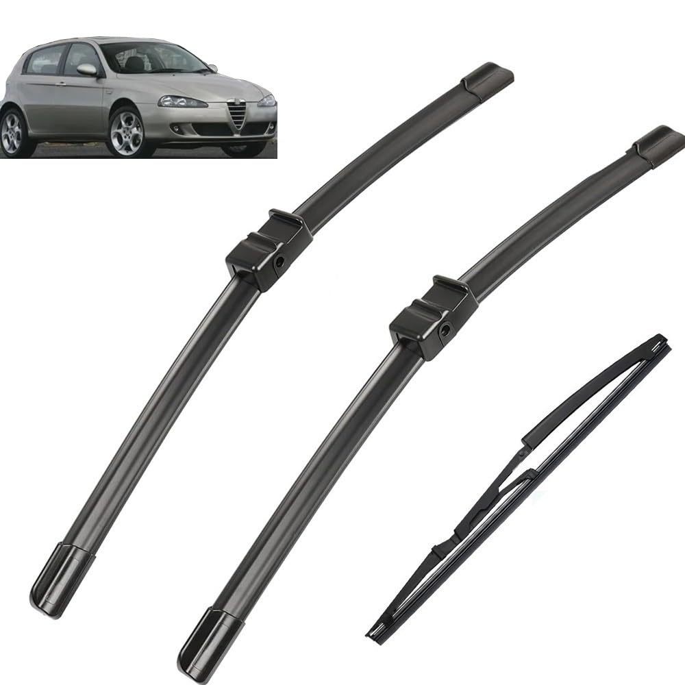 Spazzole Tergicristallo Ibride HEYNER HYBRID Per Alfa Romeo 147 (2005-2009) | Kit 2 Pezzi | Qualità Tedesca - copertina