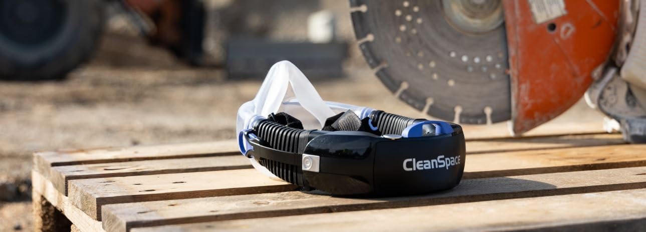 CleanSpace® WORK Kit with NIOSH Approved Half Mask, Lightweight Reusable Powered Respirator System with HEPA filter