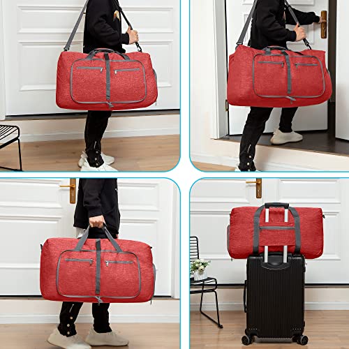 Image of Vomgomfom 65L /85L /115L Foldable Travel Duffle Bag with Shoe Compartment