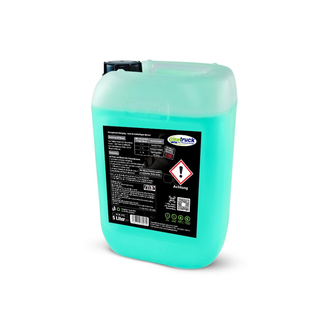 CleanTruck® HighPower Shampoo Auto – Profi Autoshampoo mit Heidelbeerduft | Kraftvolle Reinigung für Lack, Felgen & Kunststoff | Entfernt Bremsstaub, Öl & Insekten | 5L Konzentrat = 100L