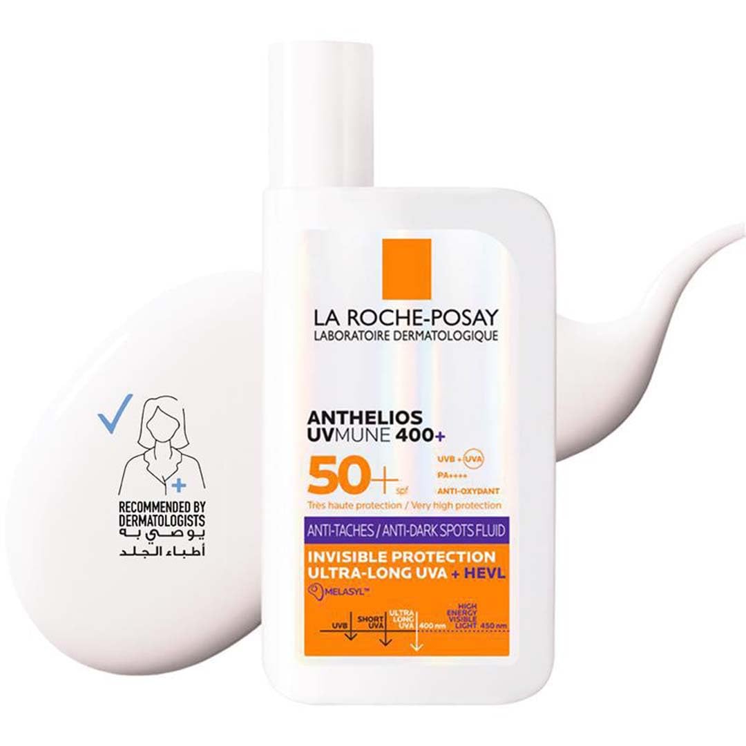 La Roche-Posay Anthelios UVMune 400 Anti-Pigment Tinted Fluid SPF50+ 50ml – Facial Sunscreen for Dark Spots & Uneven Tone with Niacinamide, Helps Visibly Reduce Pigmentation, No White Cast