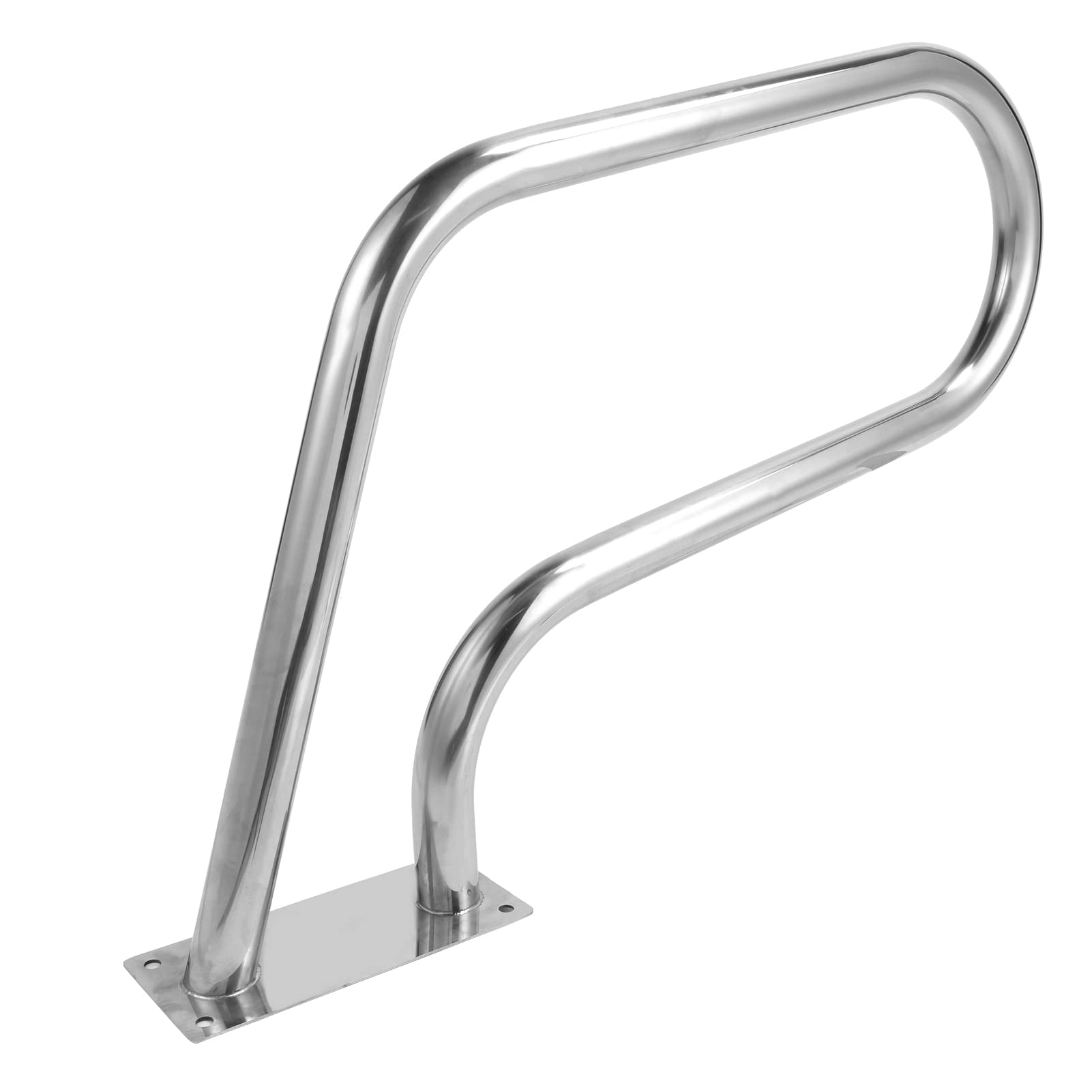 Alomejor Pasamanos de Piscina Duradero con Novedoso Diseño Curvo para Piscinas Privadas Hecho de Acero Inoxidable 304