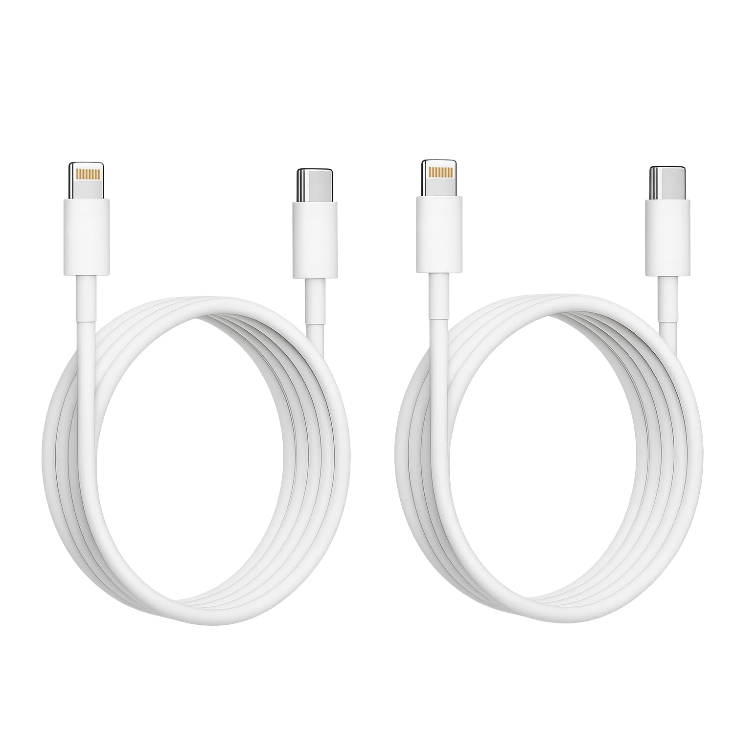 APFEN® Type C to Lightning [MFi Certified] Fast Charging Cable (Pack Of 2) Compatible with iPhone 14/14 Pro/ 14 Pro Max/ 13/13 Pro/ 13 Pro Max/ 12/11/XR/XS/X/8 Series.