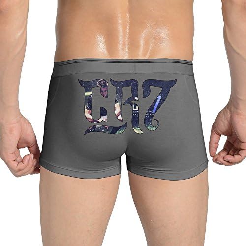 Jia GG Men's CR7 Boxer Briefs Underwear (M-3XL) Ash
