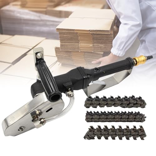 vnmudzeo Pneumatic Cardboard Stripping Machine Handheld Cordless,6 mm 5 mm 8 mm Paper Edge Cutter Trimming Device 2500 RPM,for Cardboard, Carton Box,A