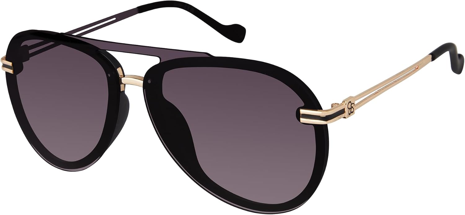 Jessica Simpson Women's J6195 Modern Aviator Pilot Sunglasses with Uv400 Protection. Glam Gifts for Her, 65 Mm