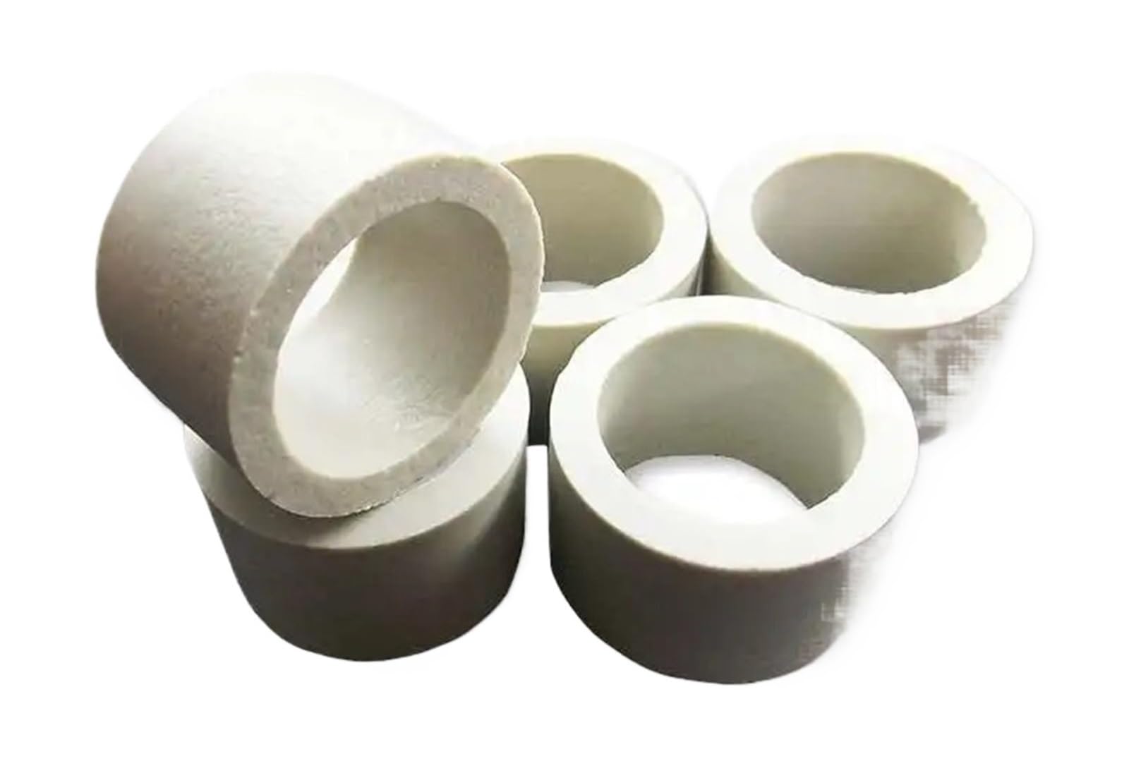 Mlyvax 40pcs Aquarium Decoration Ceramic Ring Fish Tank Plant Fixing Pot Aquatic Plants Potted Planting Cup Accessories