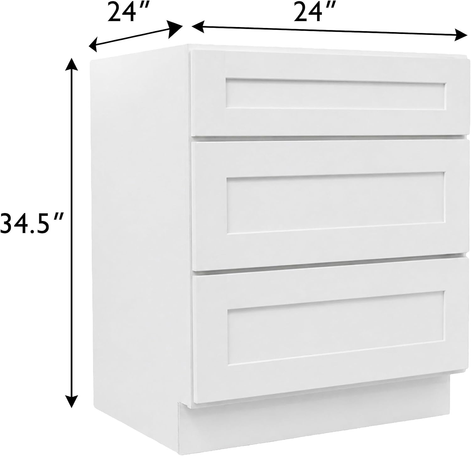 Design House Brookings Kitchen Base Cabinet, 24", White
