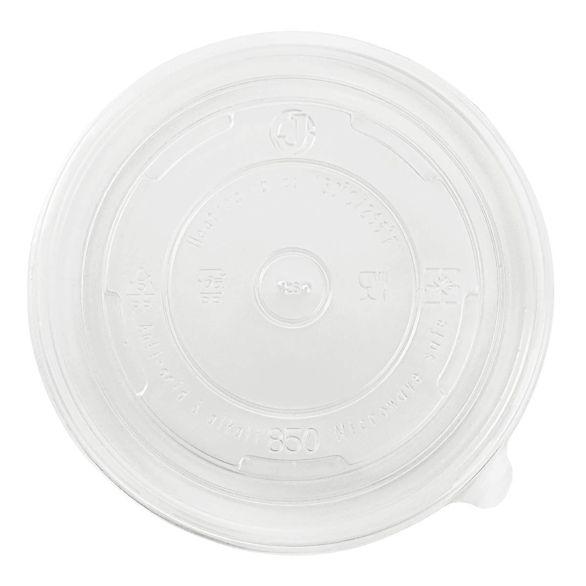 Karat 24-32 oz PP Food Container Flat Lids (Case of 600) – 142mm, Polypropylene, Clear, Model C-KDL142-PP
