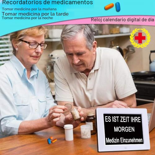Miniatura 7 de Reloj Calendario Con Fecha, Día Y Hora Reloj Alzheimer Reloj Tercera Edad