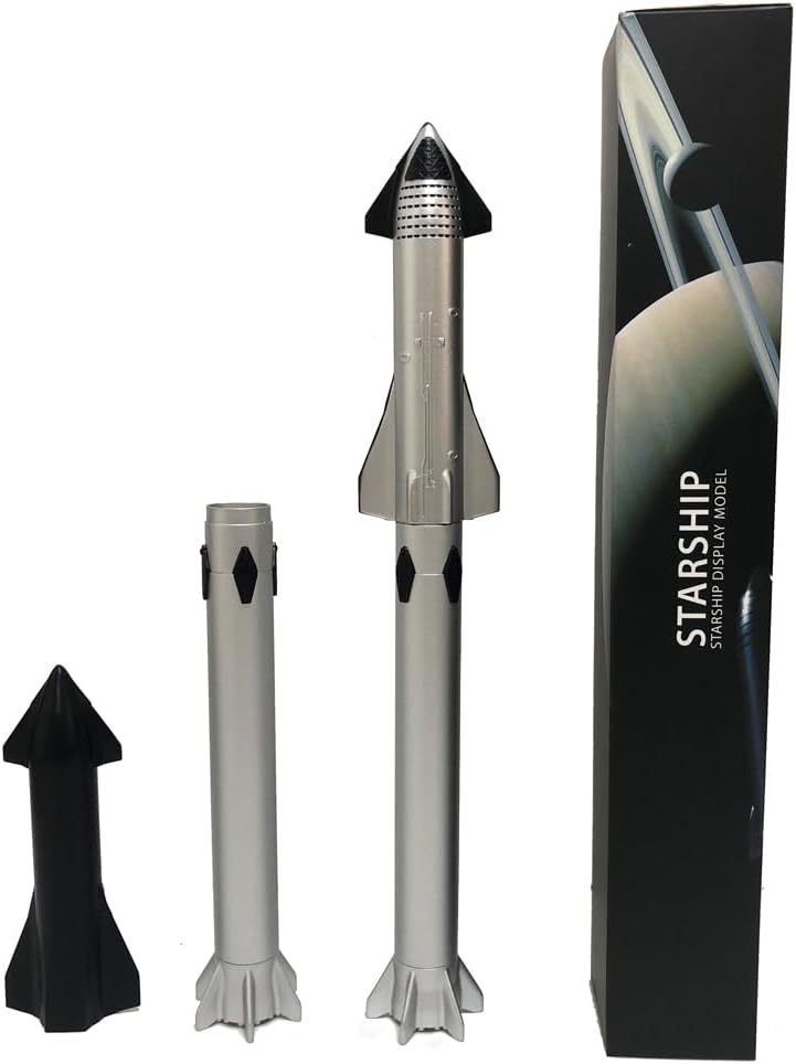 suliutoys 1:375 SpaceX Starship Rocket Model, Metal Alloy Diecast Super Heavy Big Falcon Rocket Static Model (Starship Rocket)