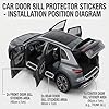 Carbon Fibre Car Door Sill Protector for VW ID. Buzz 2022-2026, Anti-Scratch Scuff Plate Guard, Flexible Vinyl Edge Wrap Tape, Auto Step Bumper Cover Accessories #3