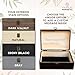 Personalized Wooden Keepsake Box - Custom Memory Box for Photos Jewelry Letters Rustic Memento Box for Wedding Anniversary Birthday Thanksgiving Retirement Gifts Engraved Keepsakes - Storage Boxes