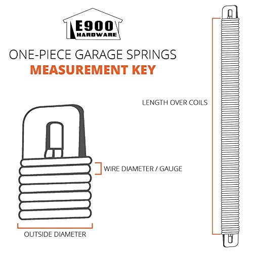 P728 28-Inch Plug-End Garage Door Spring (.177" #7 Wire) #TOP3