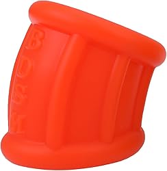 Kutocesy Anillo pene para el pene suave de silicona Hay 3 colores adecuados para cualquier tamaño Anillo erótico para el escroto Cinturón Juguetes sexuales para hombres Parejas Placer (Red)