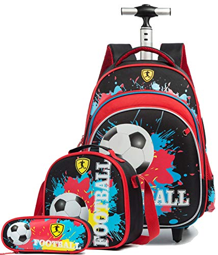 Meetbelify Rolling Backpack for Boys Kids Backpacks with Wheels for Boys School Bags