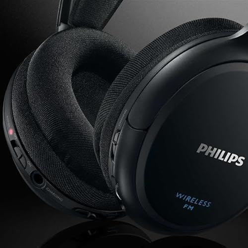 Miniatura 5 de Philips Shc5200 Auriculares Tv Inalámbricos, Supraaurales Hifi Altavoz 32 Mm, Transmisión Inalámbrica Por Fm, Banda Interior Auto-Ajustable, Completamente Recargable Negro