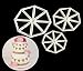 Triangle Flag Cookie Cutter Set,The Easiest Triangular Flag Cake Fondant Molds - 3 Size,Bunting Cookie Cutter