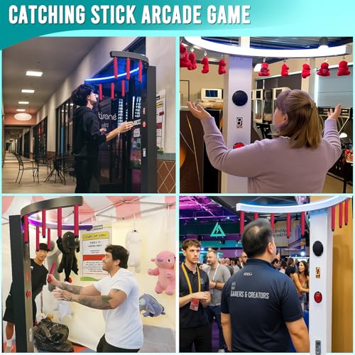 image for RXFSP Hand Eye Coordination Training Catching Stick Game Reflex Sticks