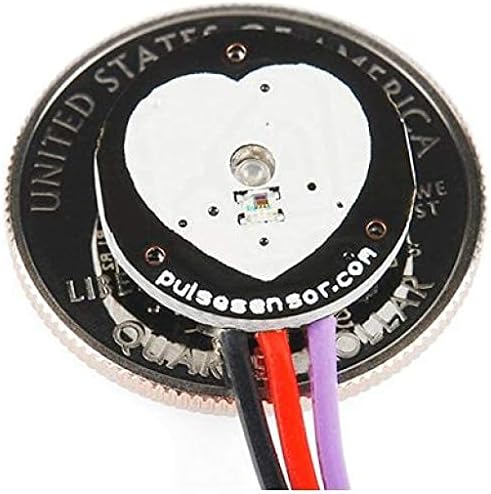 Robotbanao Heart Rate Pulse Sensor Module-Heart Rate Detector-Visualization Software-Pulse Sensor Board