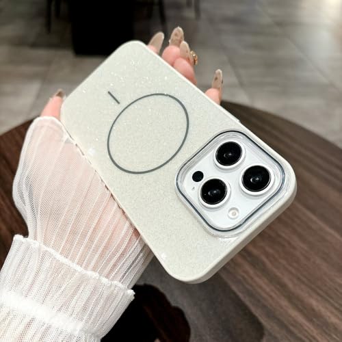 Coque magnétique à paillettes iPhone 14 Pro Max pour éviter les rayures