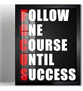 Biufo Inspirational Quotes Wall Art Poster Motivational Canvas Print Picture Wall Decor for Bedro...
