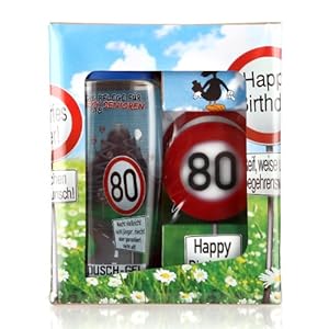 Lustapotheke® Geschenkset zum 80. Geburtstag (Duschgel und Handseife)